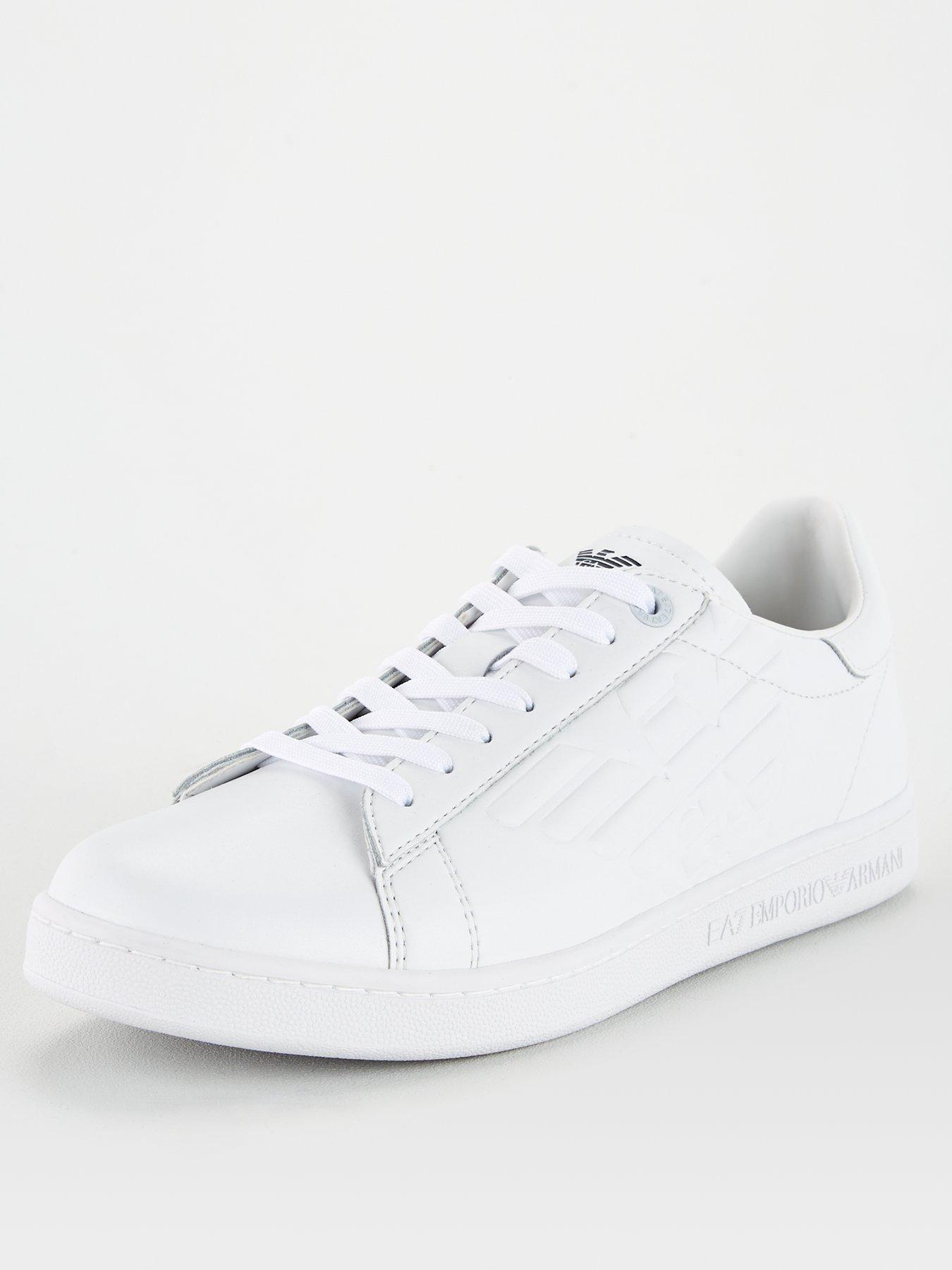 mens armani white trainers