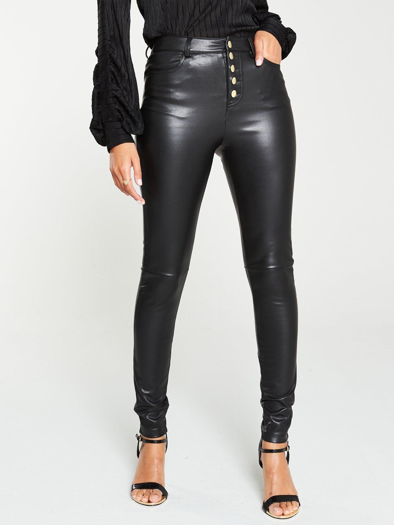 ladies black evening trousers