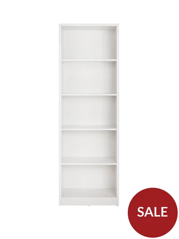 Bookcases Shelving, Home Essentials Metro Tall Wide Extra Deep Bookcase White