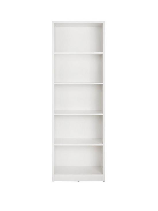 front image of home-essentials--nbspmetro-tall-wide-extra-deep-bookcase-white
