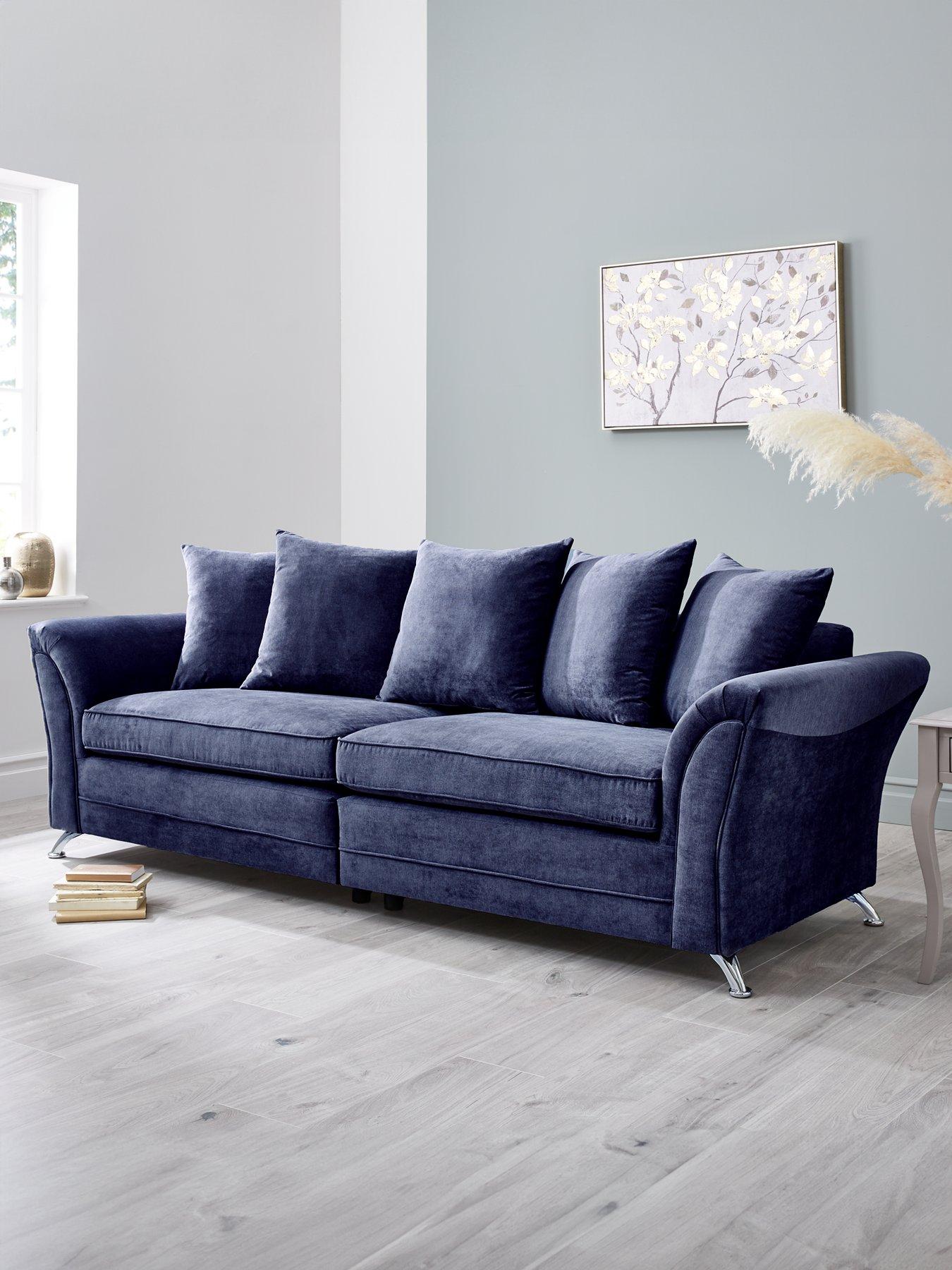 The Very Collection Dury Fabric 4 Seater Scatter Back Sofa - FSC® Certified