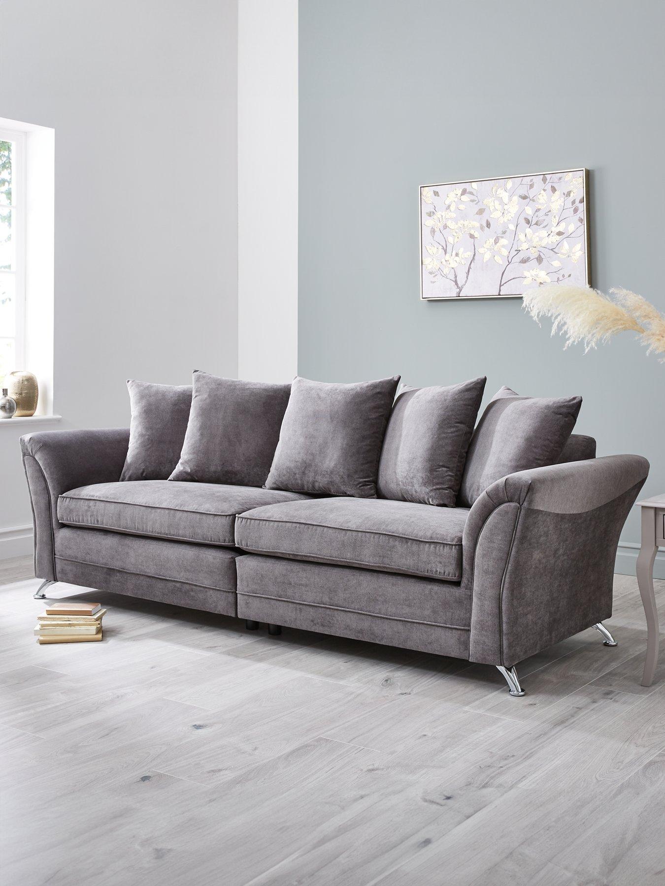 The Very Collection Dury Fabric 4 Seater Scatter Back Sofa - FSC® Certified