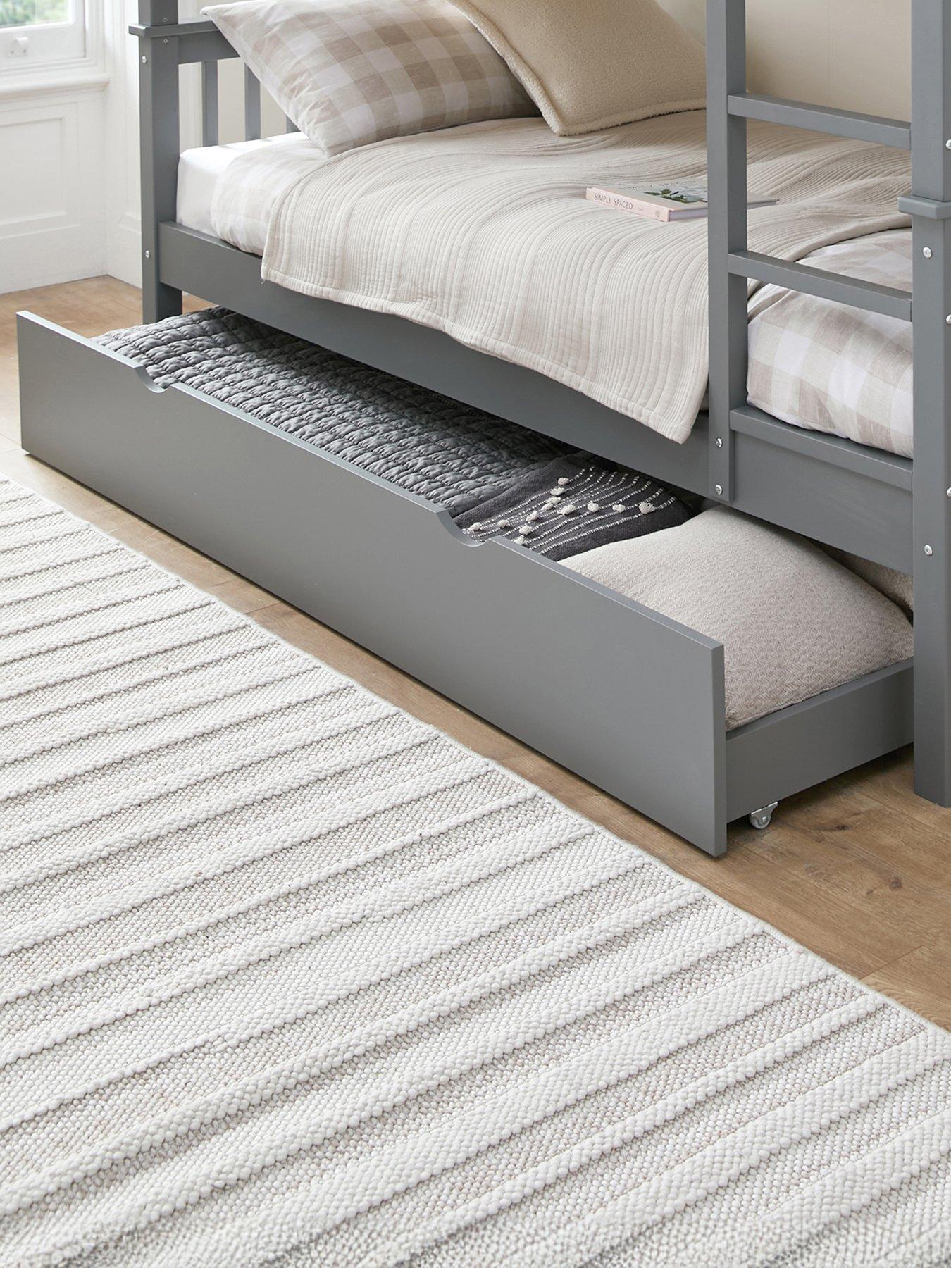 The Very Collection Classic Novara Kids Under Bed Storage Drawer Add-on - Grey - FSC® Certified