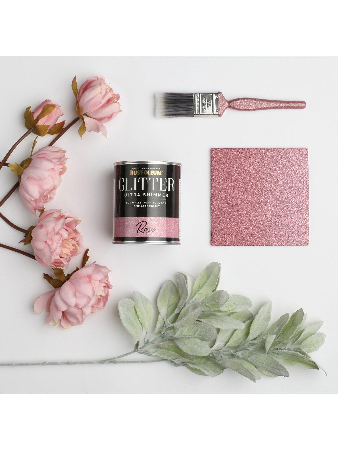 Image 3 of 4 of Rust-Oleum Glitter Ultra Shimmer Paint &ndash; Rose &ndash; 250 ml tin