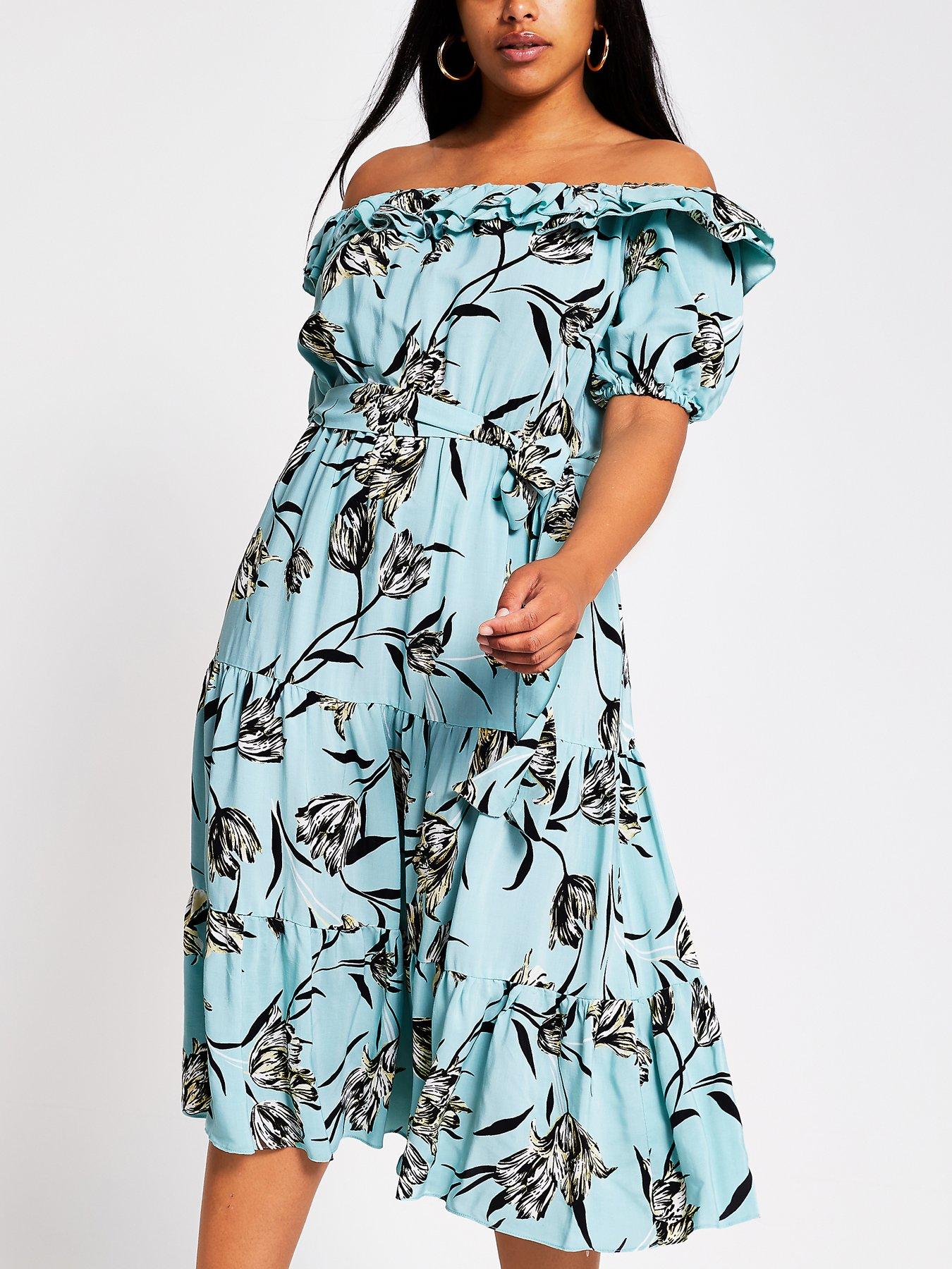 plus size bardot dress