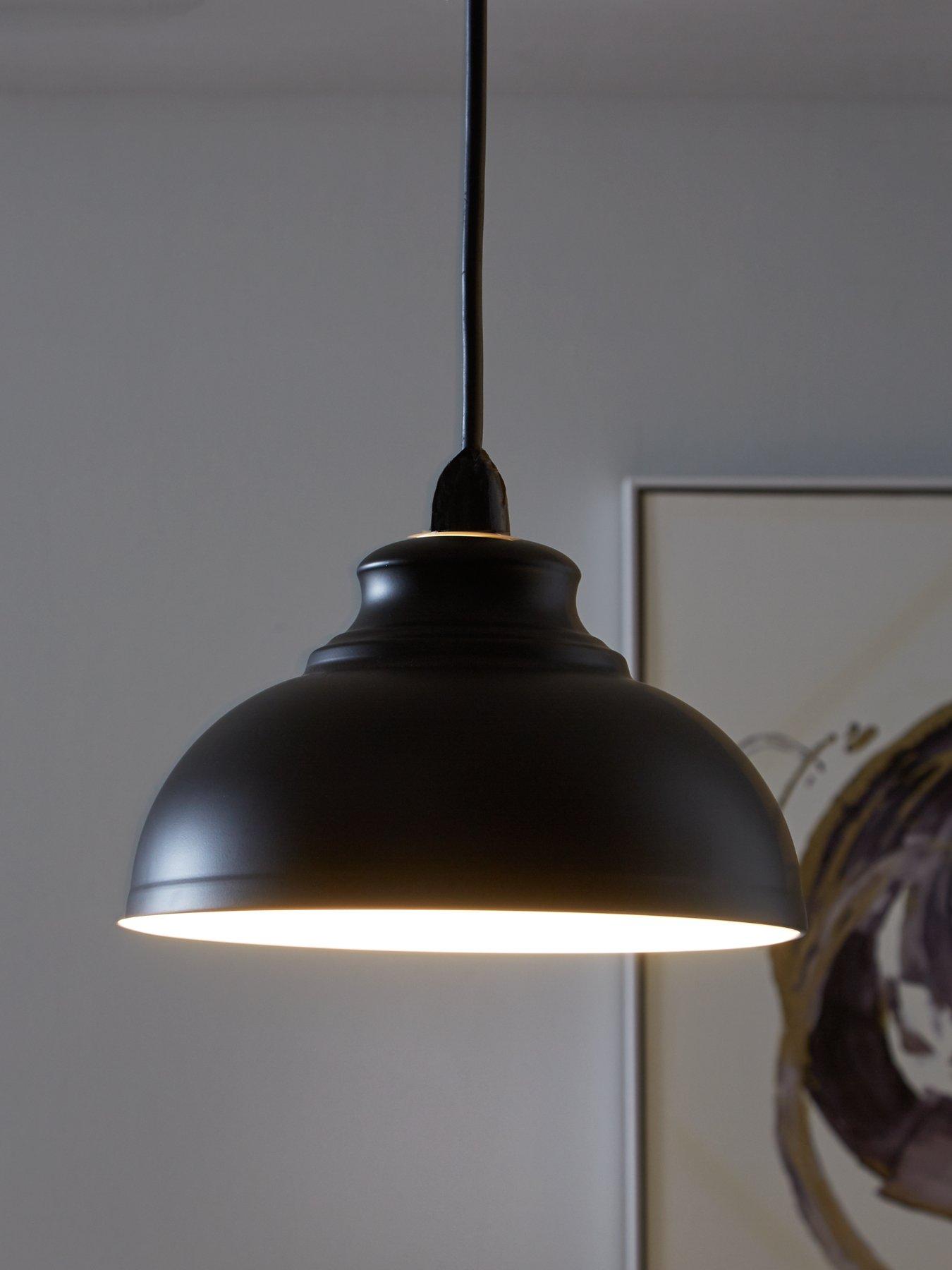The Very Collection Dome Spun Metal Shade - Black