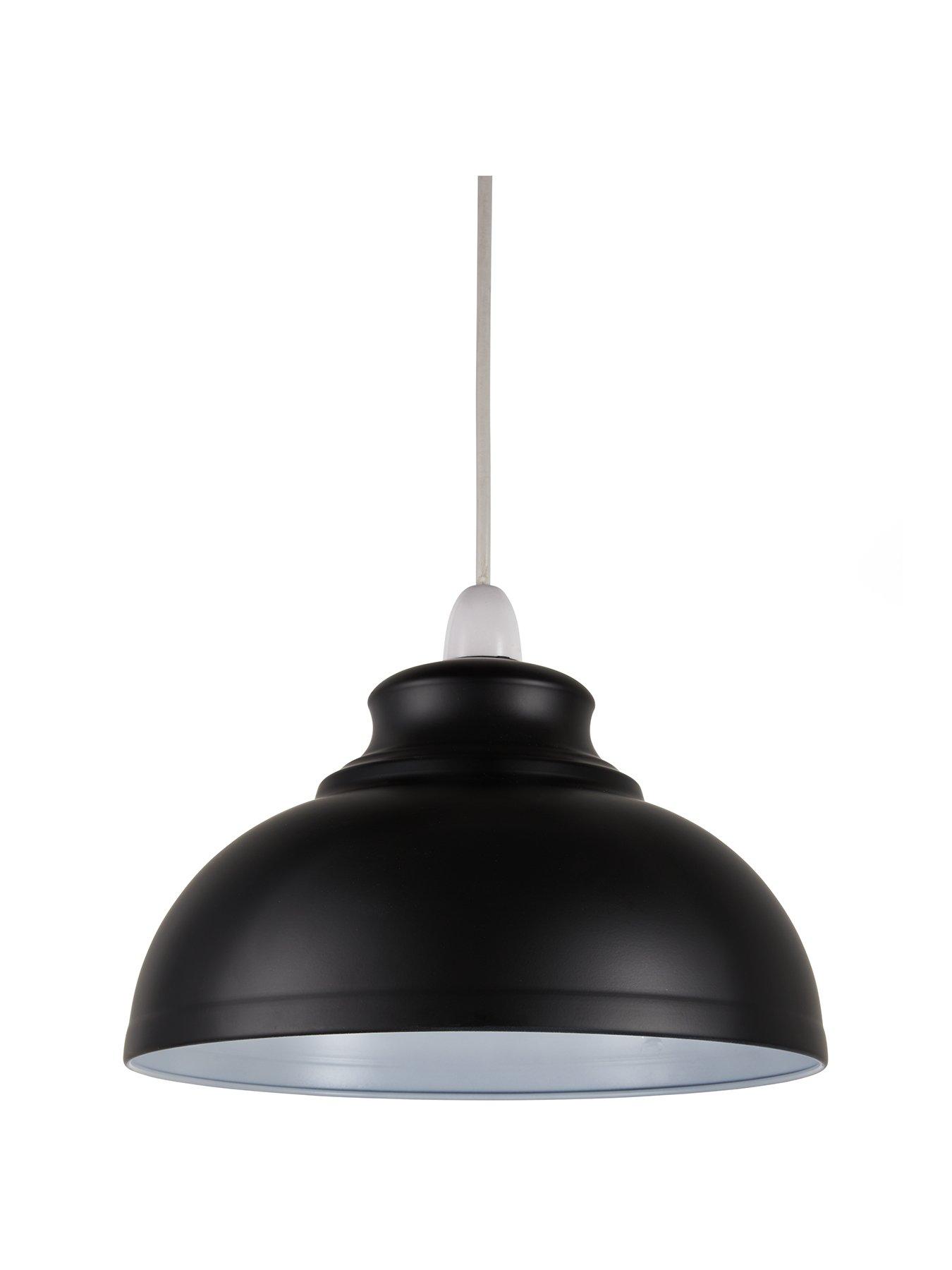 Image 2 of 4 of The Very Collection Dome Spun Metal Shade -&nbsp;Black