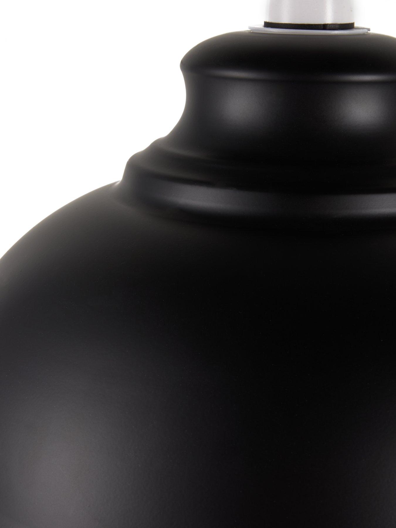Image 4 of 4 of Everyday Dome Spun Metal Shade -&nbsp;Black