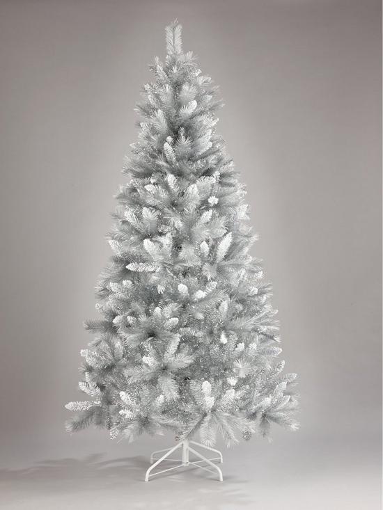 front image of 8ft-silver-grey-sparkle-christmas-tree-with-frosted-tips