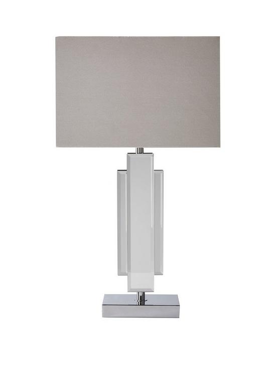 front image of rene-mirrored-glass-table-lamp