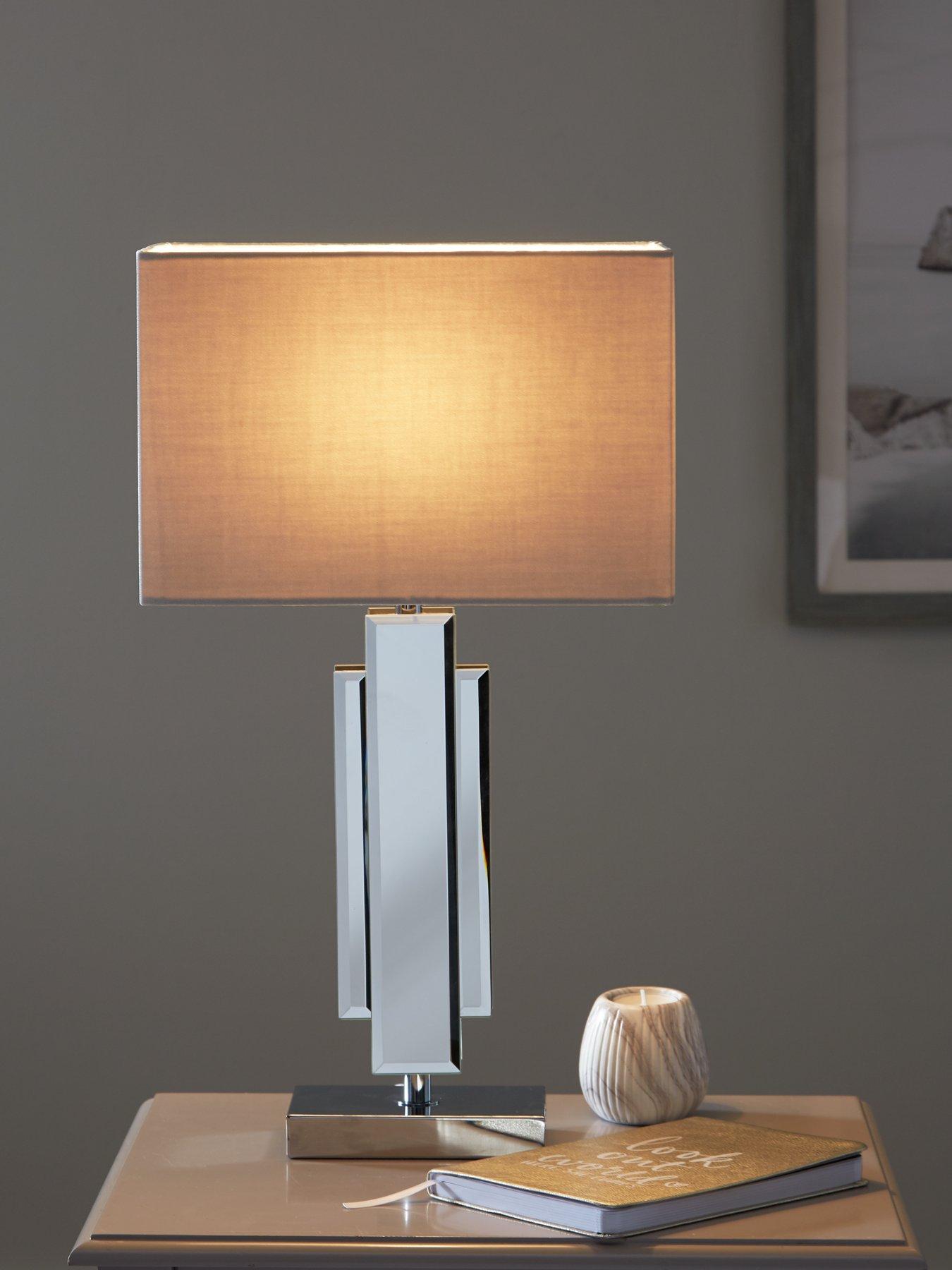 Image 2 of 5 of Very Home Rene Mirrored Glass Table Lamp