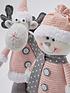  image of plush-reindeer-and-snowman-room-decoration-set