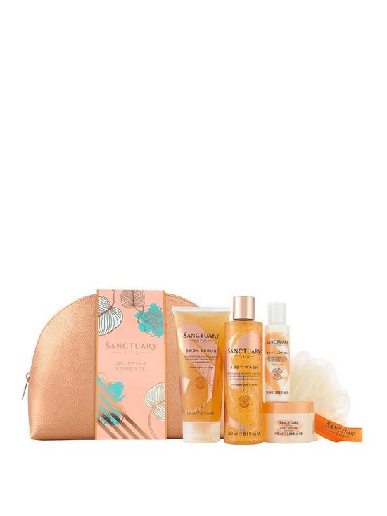 front image of sanctuary-spa-uplifting-moments-gift-set-contents-575ml