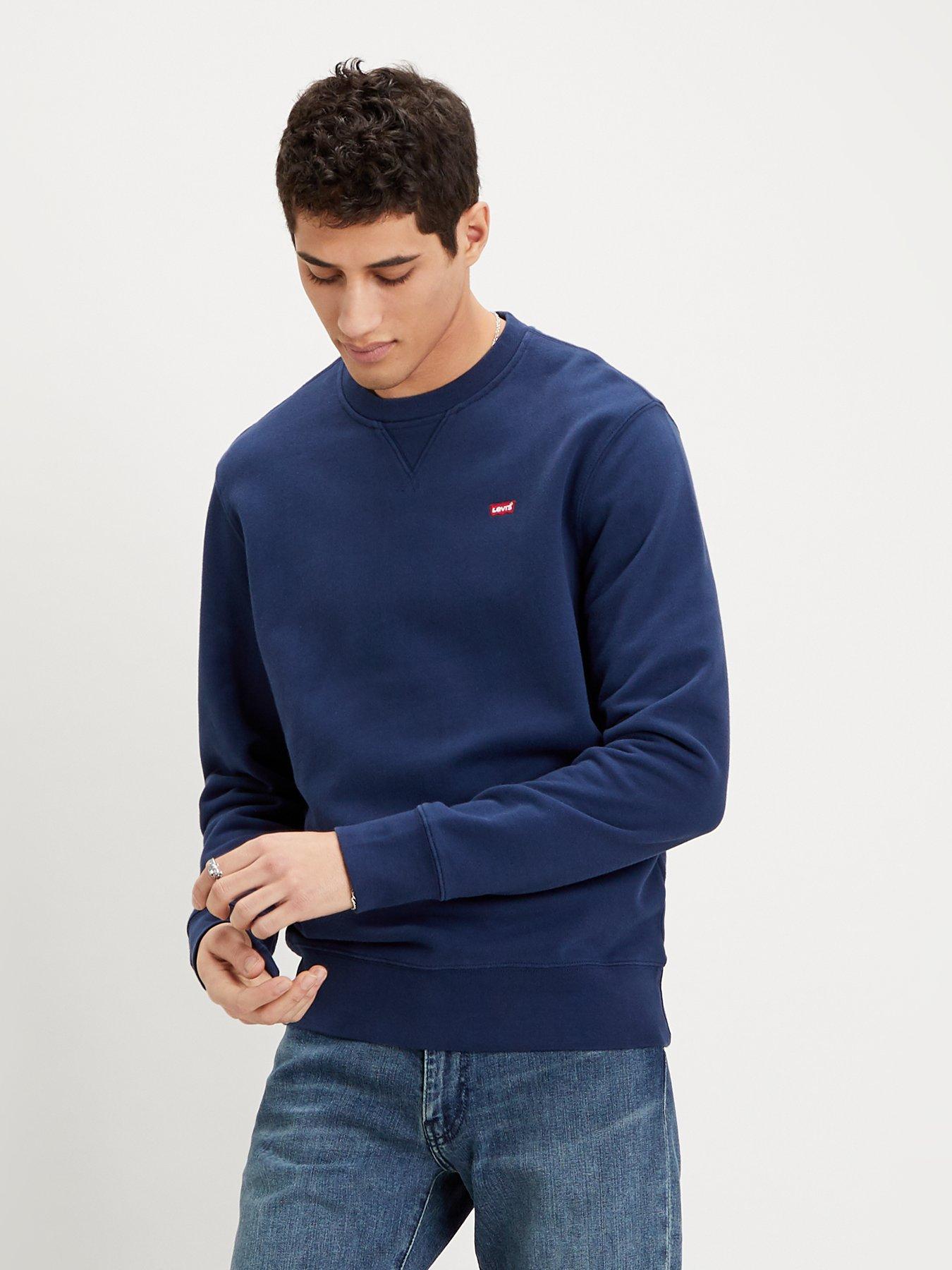 Levi's Original Crew Neck Sweatshirt - Blue | littlewoods.com