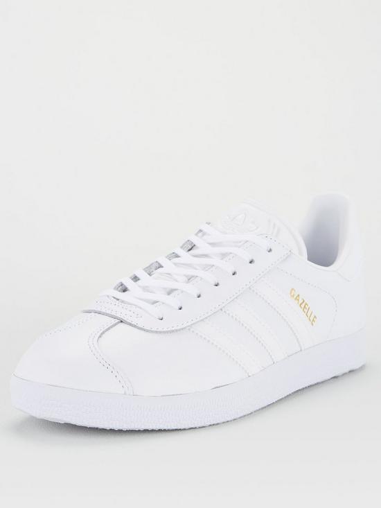 front image of adidas-originals-gazelle-white