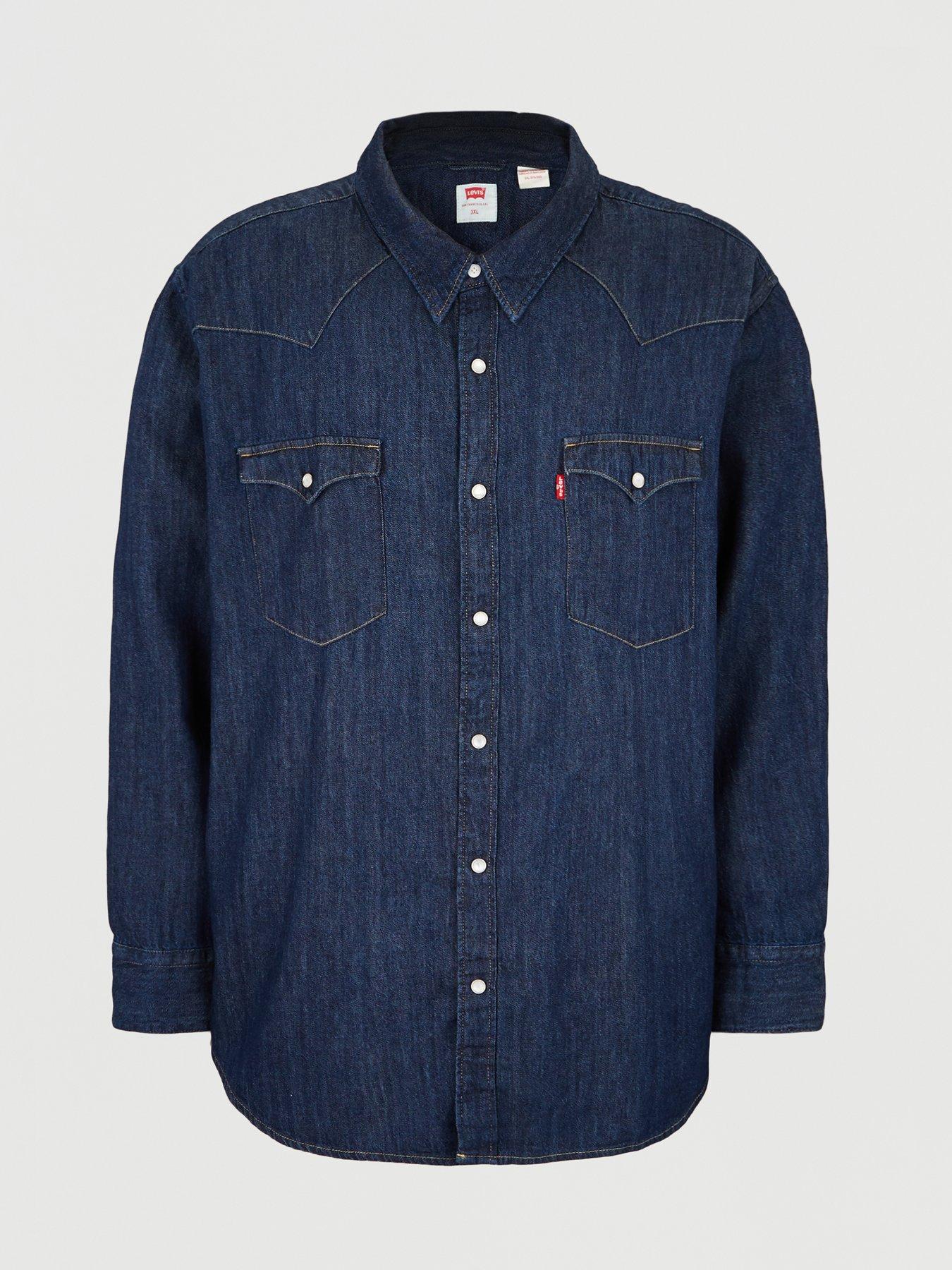 big and tall levi denim shirt