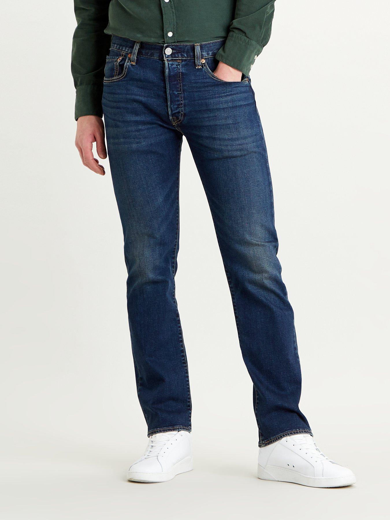 Levis 501 dark blue best sale