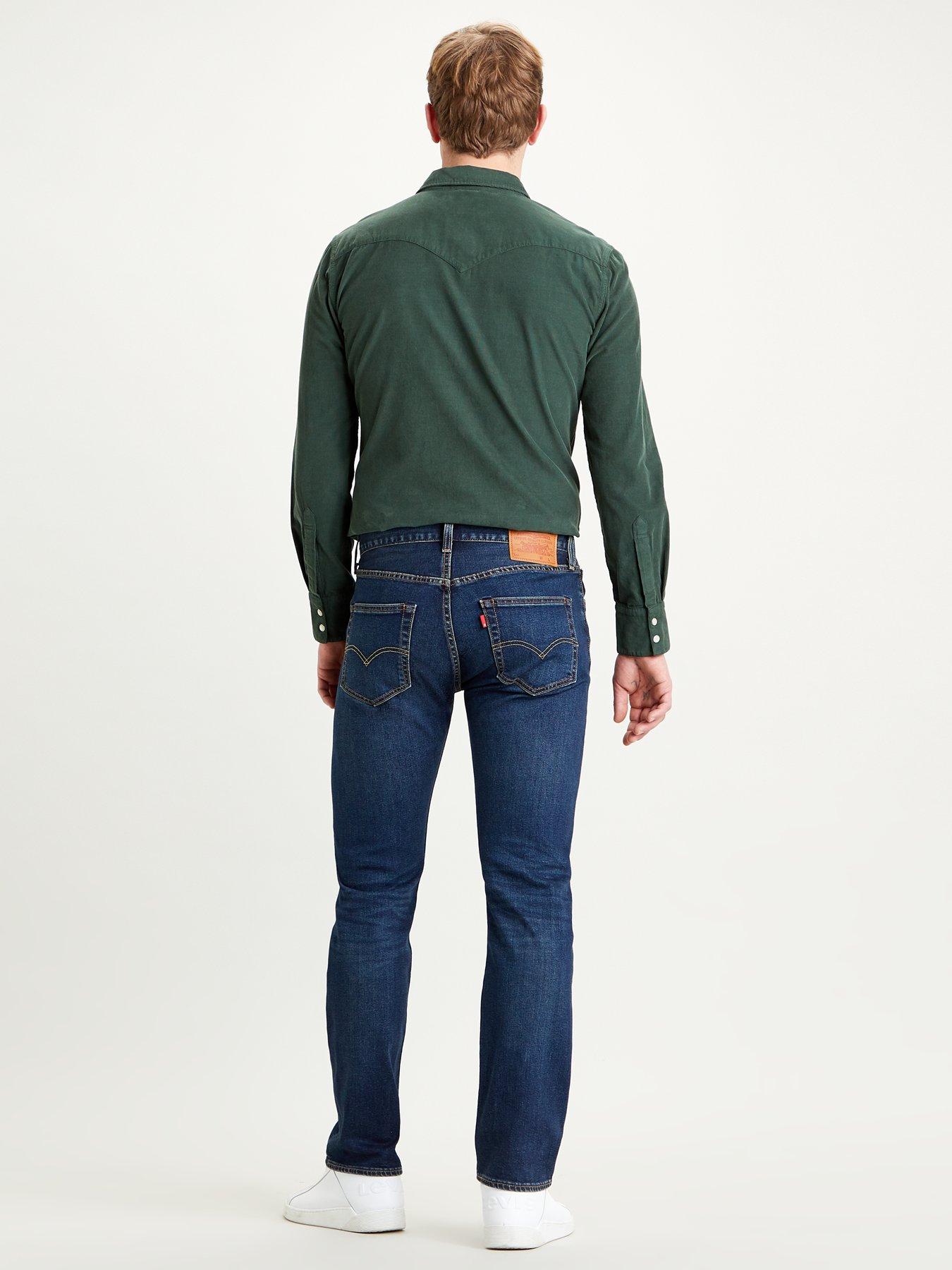 stillFront image of levis-501reg-original-straight-fit-jeans-block-crusher-dark-blue