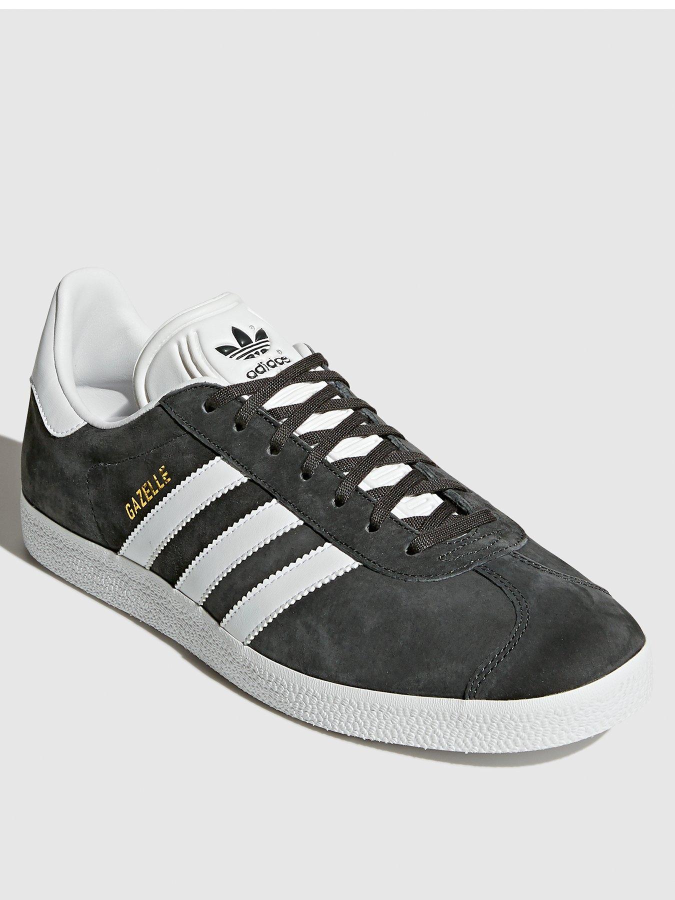 adidas Originals Gazelle Trainers Black White littlewoods