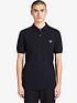  image of fred-perry-plain-polo-shirt-navy