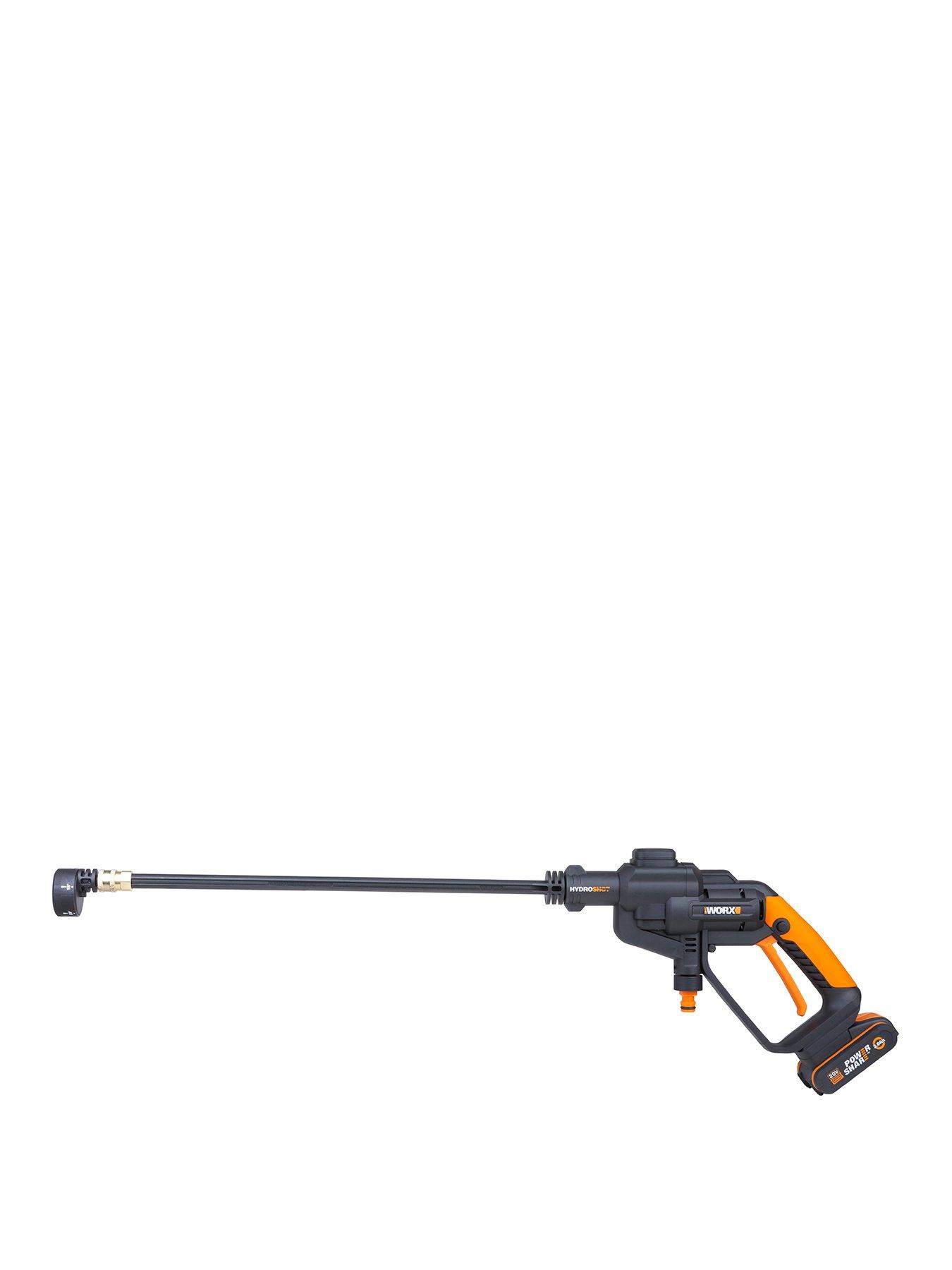 Worx 20V PowerShare Cordless Hydroshot Pressure Cleaner 24Bar with x1 2.0Ah Battery  &  Charger