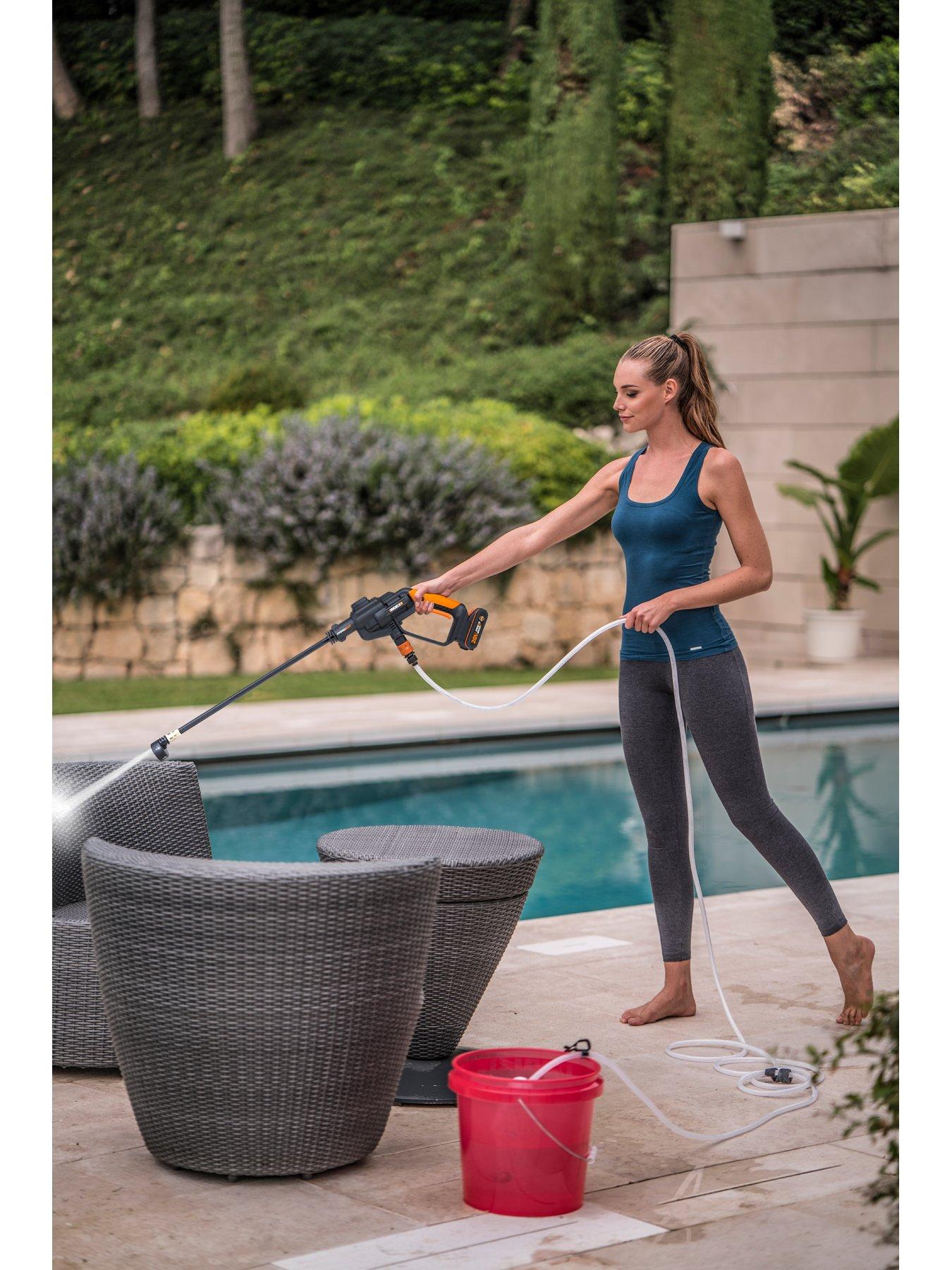 Image 4 of 4 of Worx 20V PowerShare Cordless Hydroshot Pressure Cleaner 24Bar with x1 2.0Ah Battery &amp; Charger