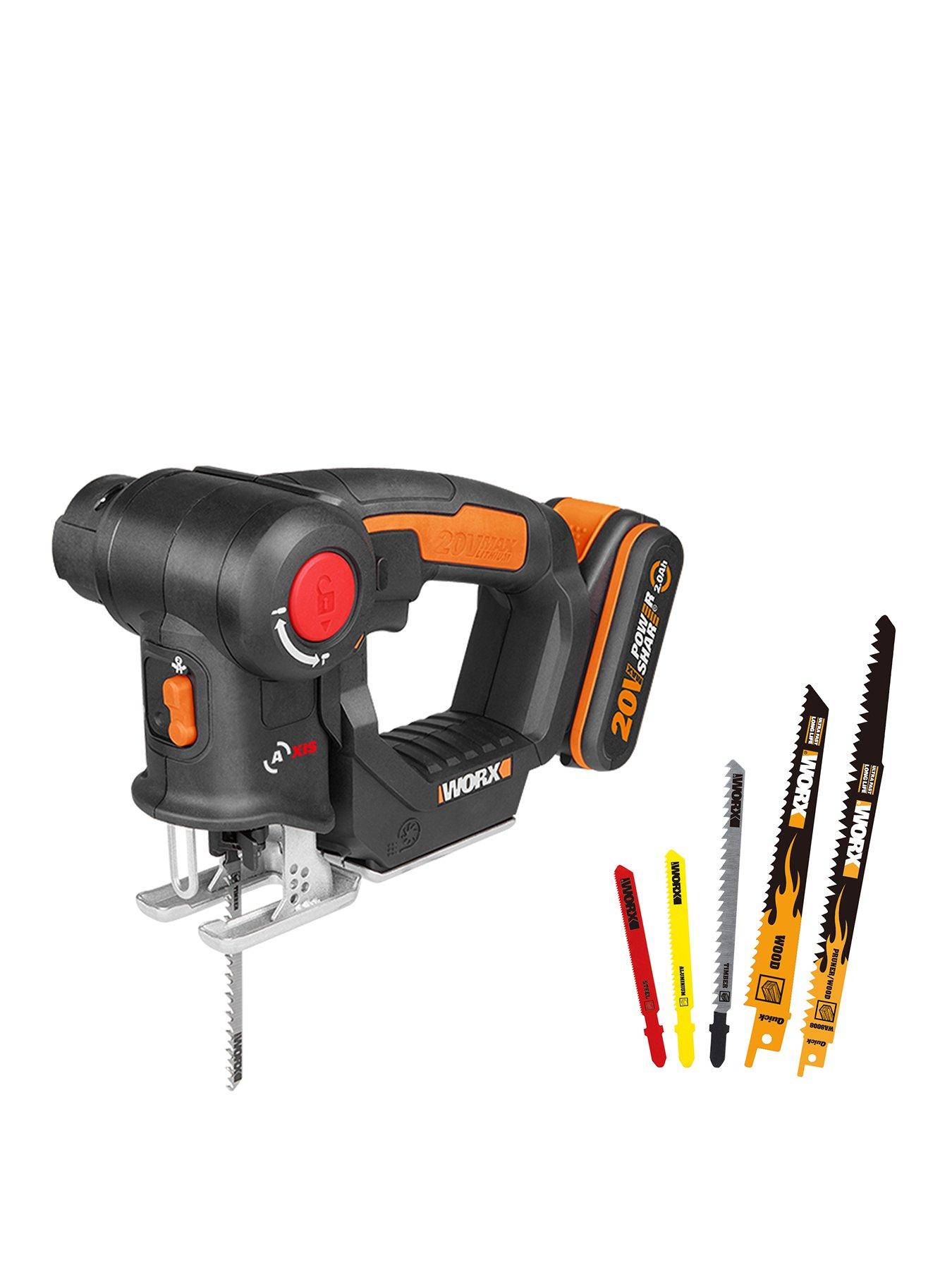Image 1 of 7 of Worx 20V Cordless AXIS Multipurpose Saw with x1 2.0Ah Battery &amp; Charger