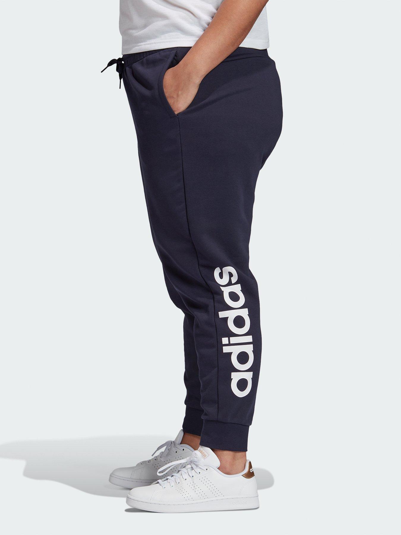 adidas navy essential jogging bottoms