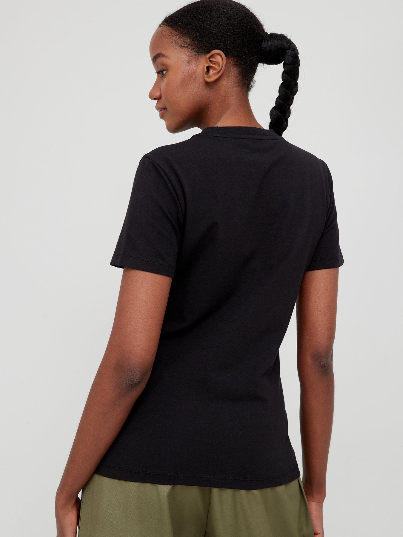 stillFront image of adidas-originals-trefoil-tee-black