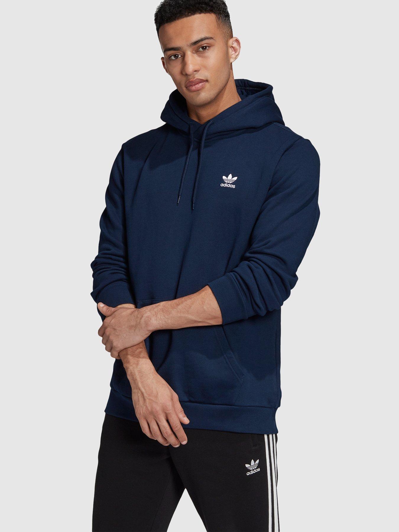 navy blue adidas hoodie mens