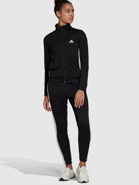 front image of adidas-teamsports-tracksuit-black