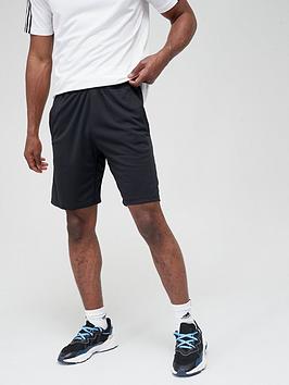 adidas 3-Stripe Shorts - Black | littlewoods.com