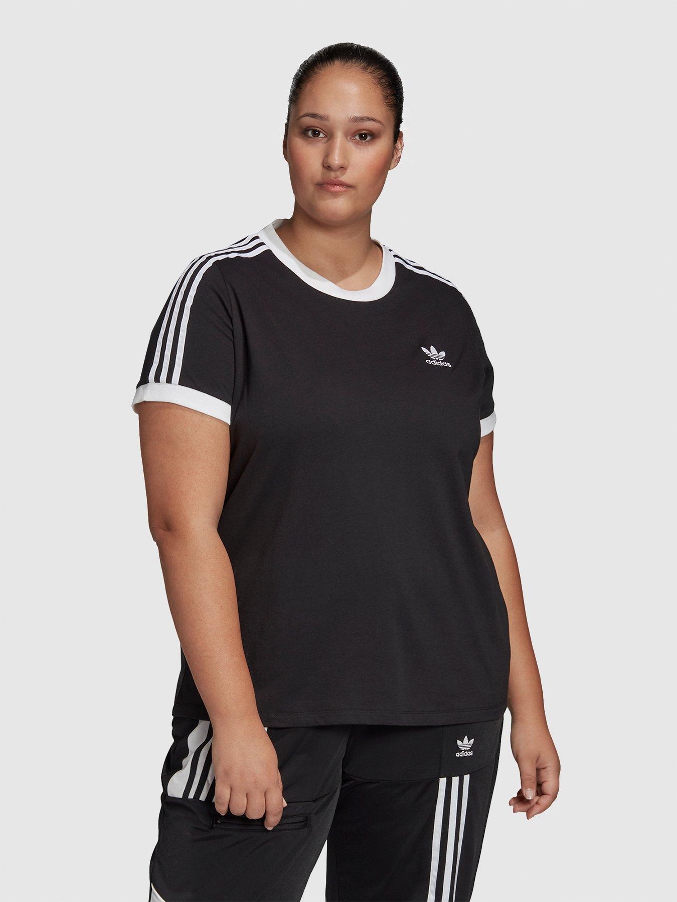 adidas originals authentic three stripe rugby top in navy