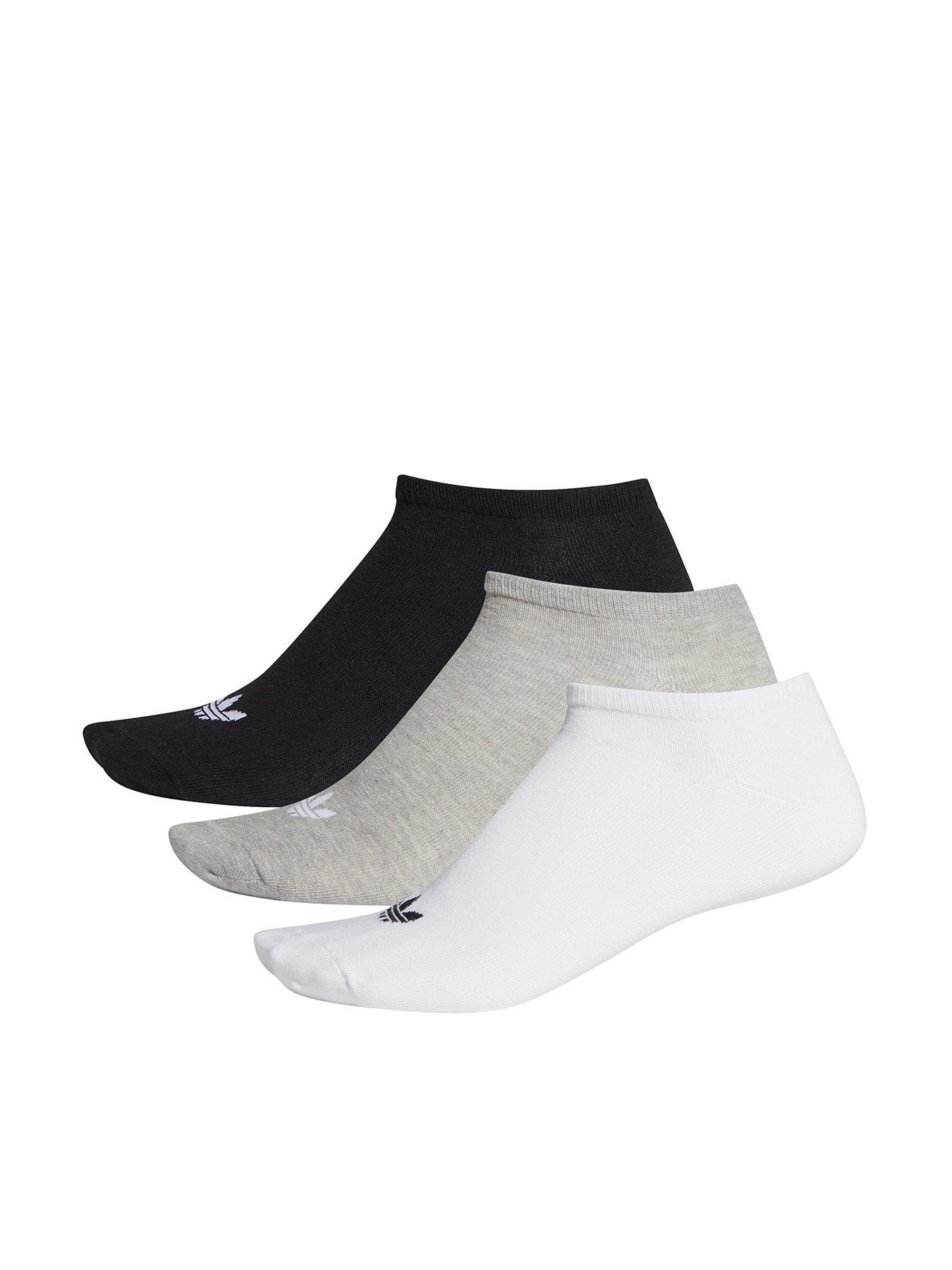 undefined Trefoil Liner Socks 3 Pairs - Multi