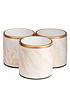  image of michelle-keegan-home-set-of-3-marble-effect-planterstealight-holders-with-gold-edging