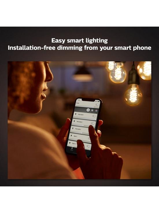 stillFront image of philips-hue-white-filament-single-smart-led-bulb-e27-with-bluetooth