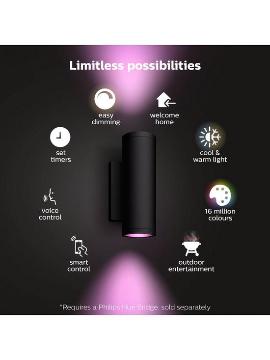 stillFront image of philips-hue-hue-appear-white-amp-colour-ambiance-smart-outdoor-wall-light