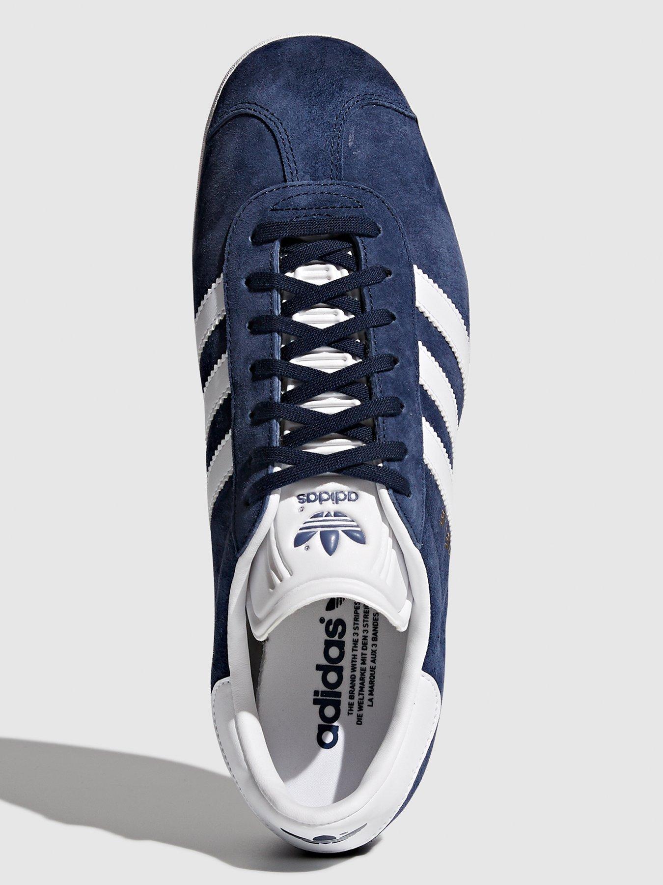 Image 4 of 6 of adidas Originals Gazelle - Navy/White
