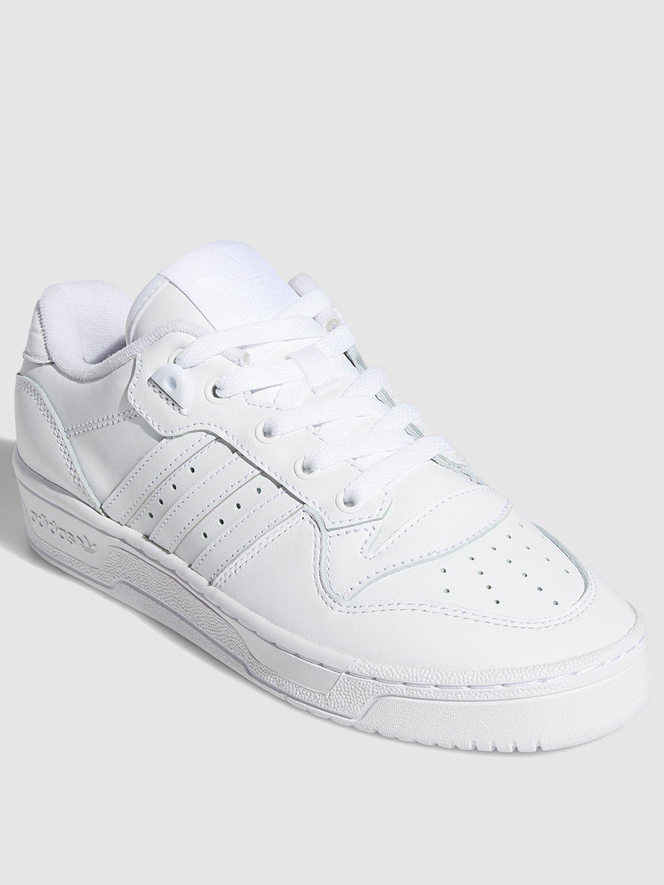 adidas originals rivalry low trainers in triple white