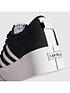  image of adidas-originals-womens-nizza-platform-trainers-blackwhite