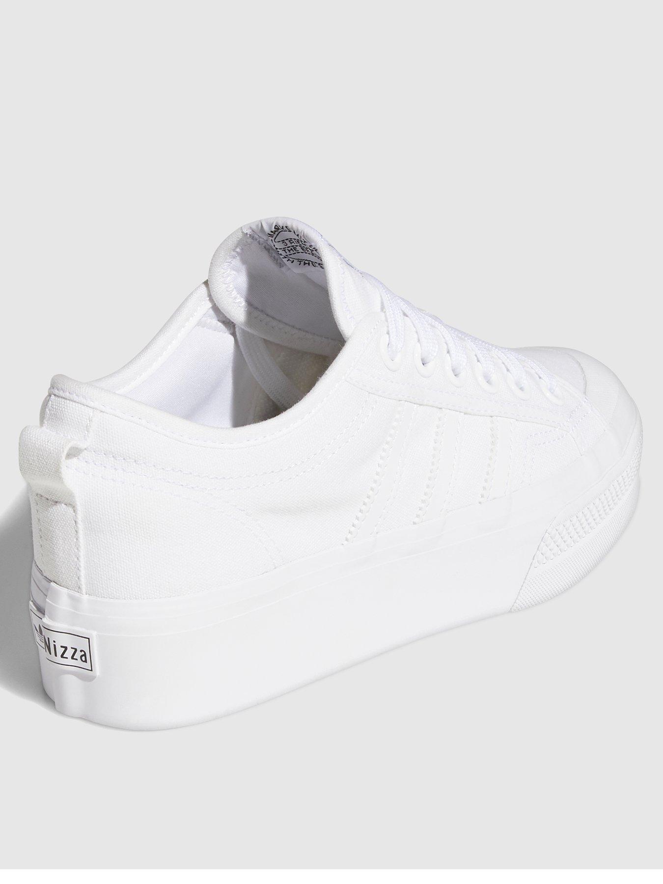 adidas Originals Womens Nizza Platform Trainers White Littlewoods