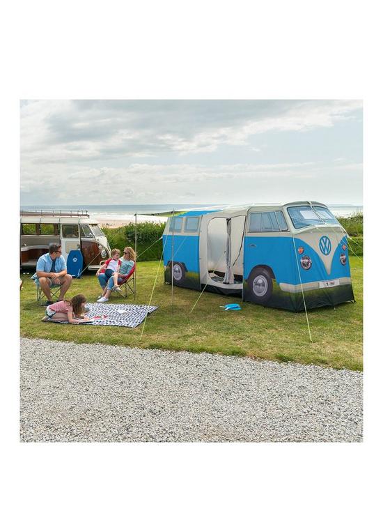 front image of volkswagen-vw-campervan-tent-dove-blue