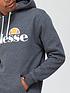  image of ellesse-gottero-overhead-hoodie-dark-grey-marl