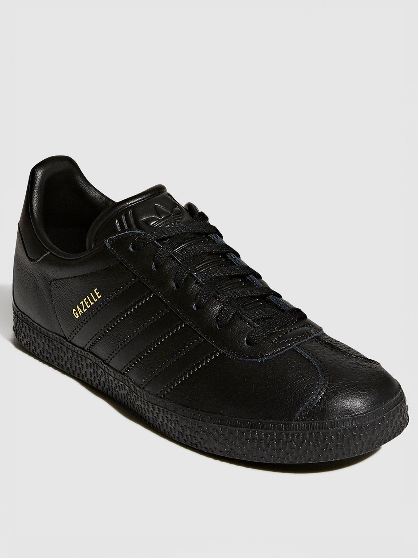 adidas gazelle silver green womens adidas Originals Gazelle Black Trainers