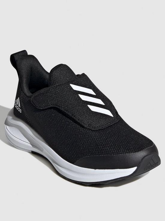 front image of adidas-fortarun-ac-childrens-trainers-blackwhite
