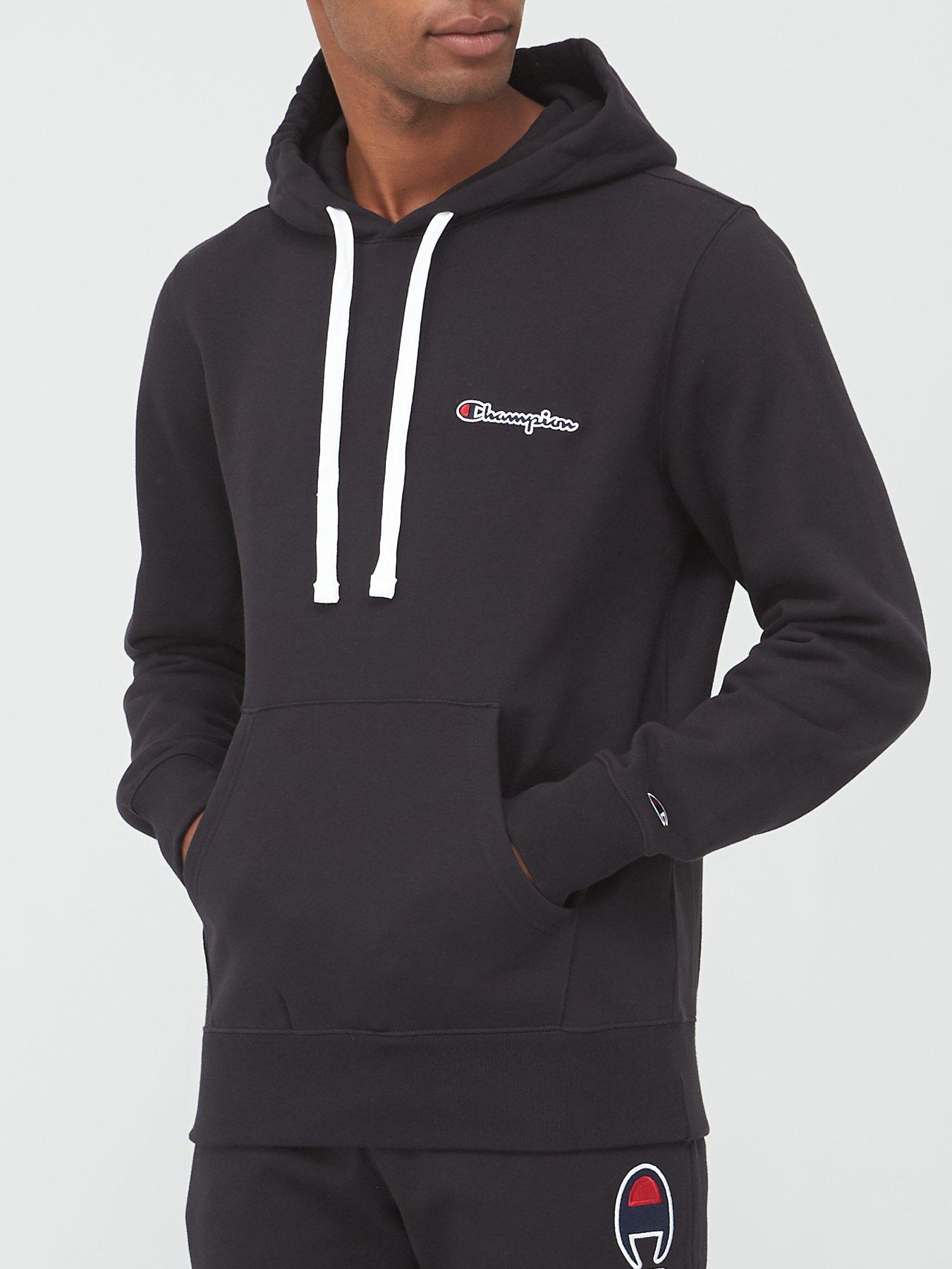 champion sleeve logo overhead hoodie