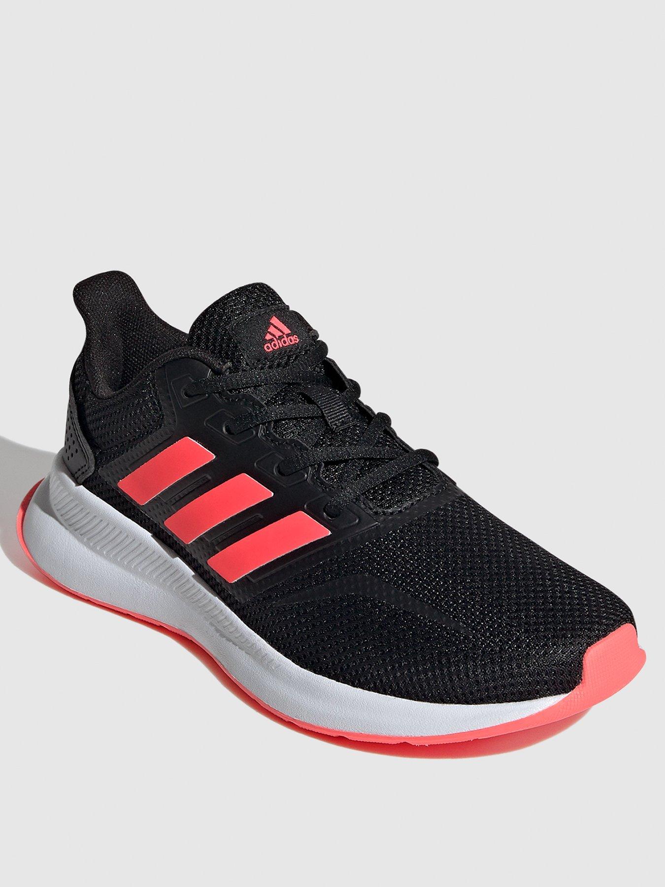 adidas black pink trainers