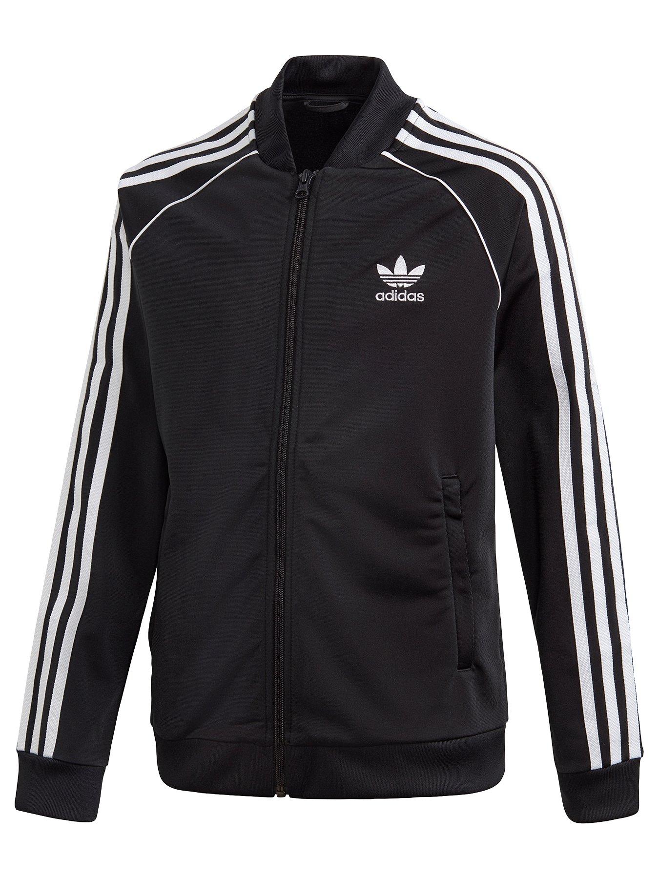 boys black adidas coat