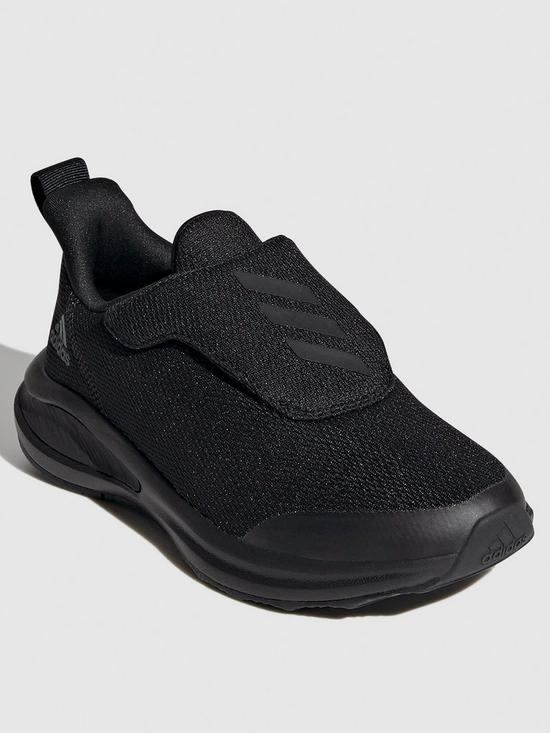 front image of adidas-fortarun-ac-childrens-trainers-black