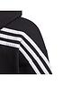  image of adidas-girls-3-stripes-full-zip-hoodie-black